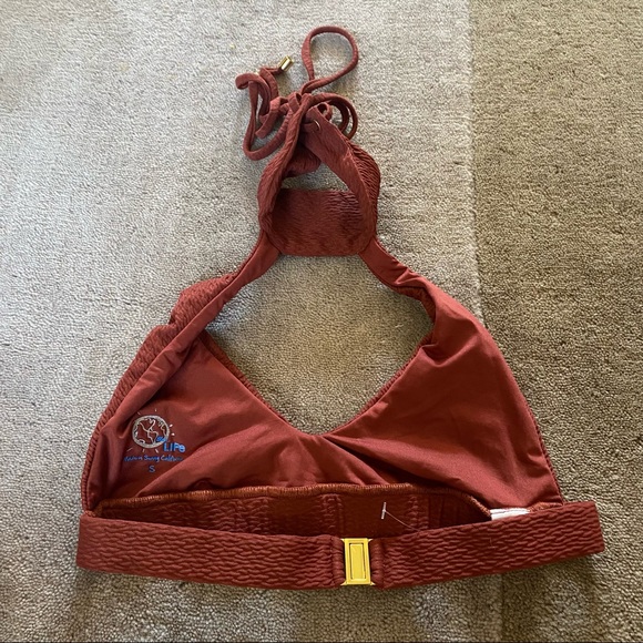 Blue Life Rust Roped Up Bikini Top in Textured Clay - Picture 5 of 6